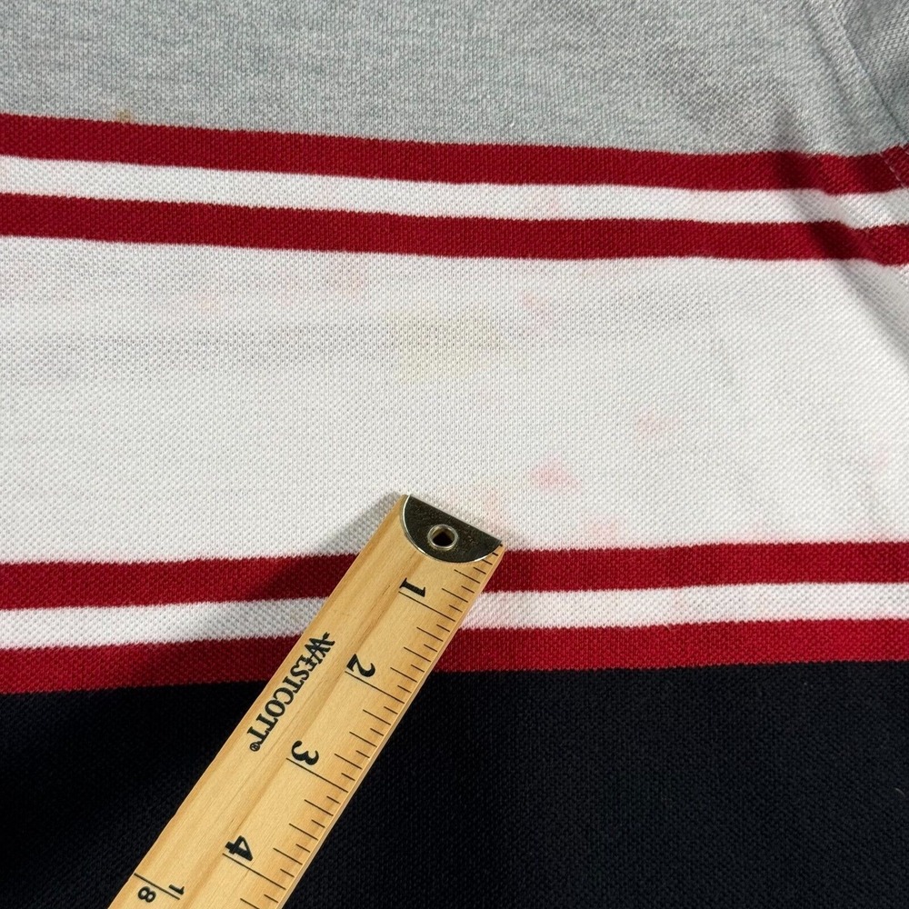 Vintage Levis‎ Polo Shirt Mens Large Multicolor Stripes Classic Golf Classic 90s - Picture 11 of 12